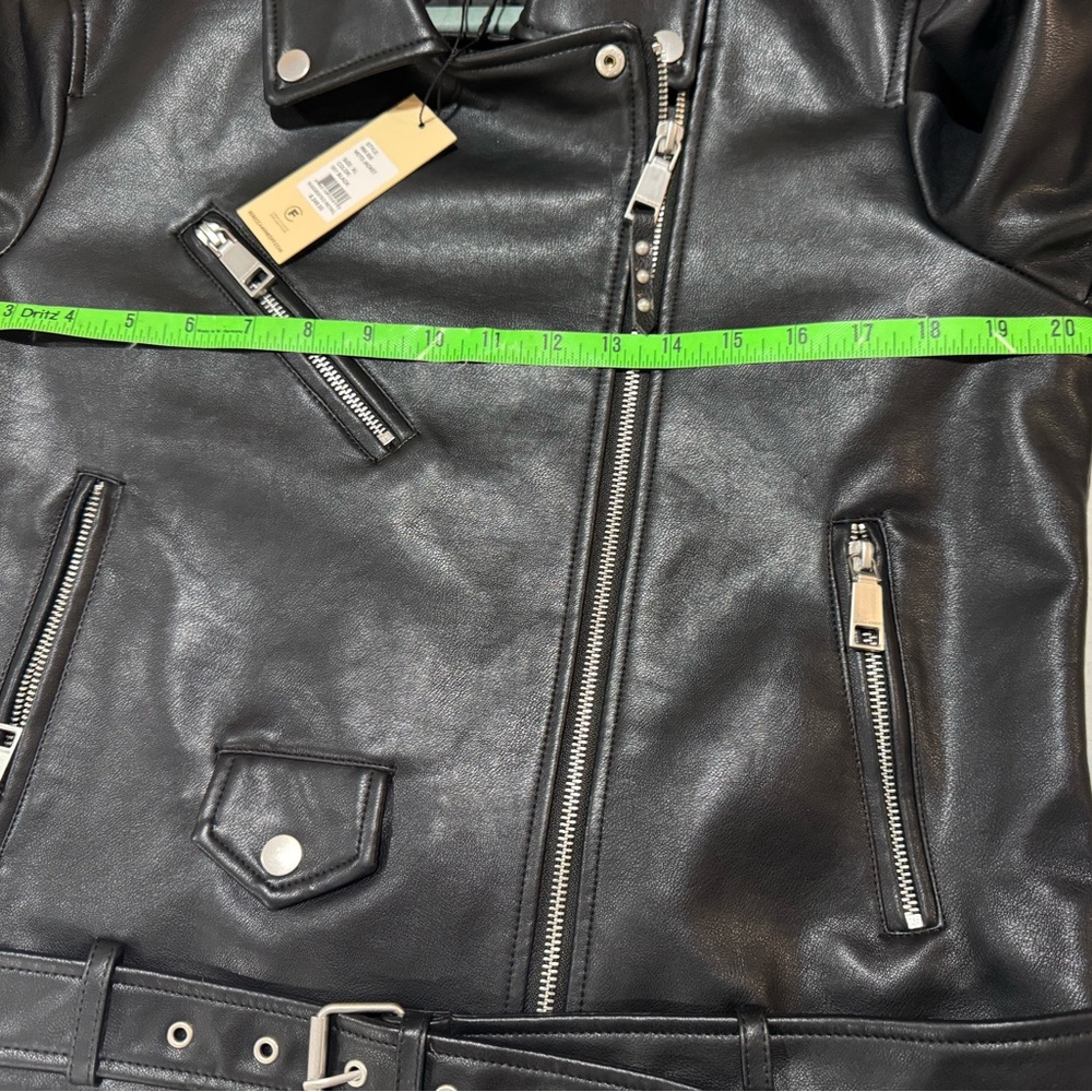 Rebecca Minkoff Jet Moto faux leather jacket NWT - Picture 7 of 10